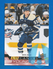 2022-23 UD Series 2 Young Guns Canvas #C227 David Jiricek
